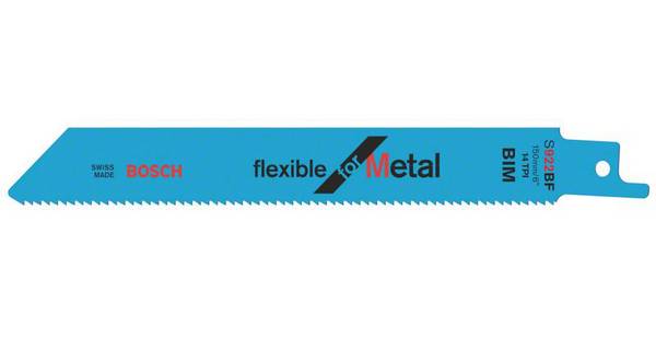 Lame de scie-sabre S 922 BF, Flexible for Metal, lot de 25 Bosch Accessories 2608657550 Longueur lame de scie 150 mm 25 pc(s)