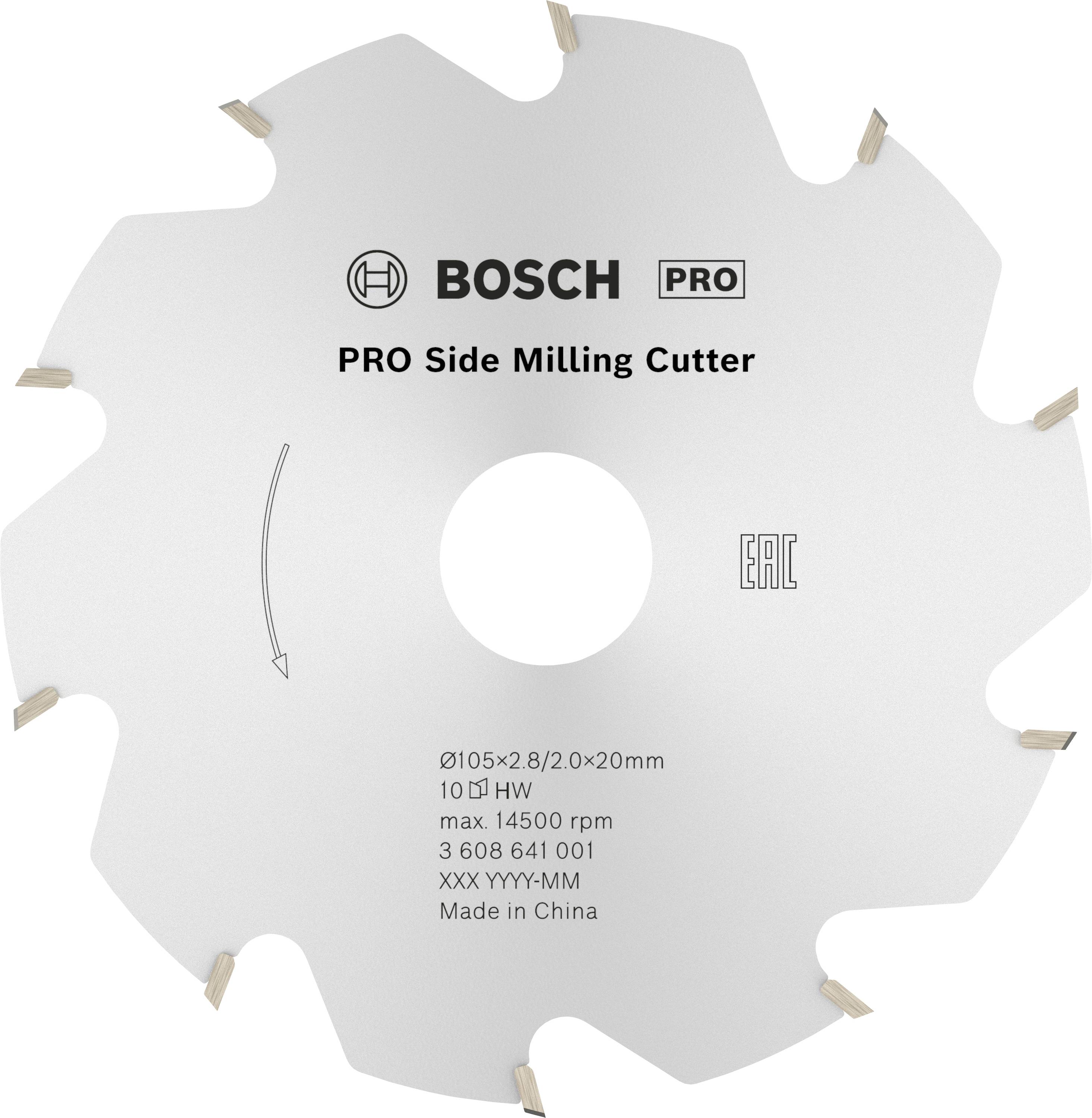Fraise circulaire, 10, 20 mm, 2,8 mm Bosch 3608641001