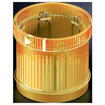 Un récipient cylindrique doré à surface cannelée, avec une ouverture en partie supérieure, posé sur un fond sombre.