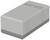 Appareil rectangulaire gris avec des fentes de ventilation sur le dessus, probablement un module électronique ou un boîtier.
