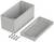 Boîtier rectangulaire gris avec couvercle retiré. Quatre vis sont posées à côté. Adapté pour des projets électroniques.