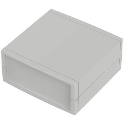 Un boîtier simple, gris, rectangulaire aux surfaces lisses, sans ouvertures visibles ni décorations.