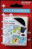 FASTECH® 684-330 Pastilles rondes auto-agrippantes hotmelt à coller partie velours et partie agrippante (Ø) 47 mm noir 4 paire(s)
