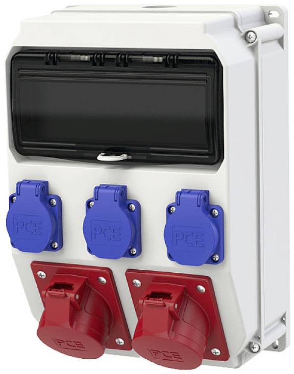 Répartiteur de courant CEE PCE 9135119 Distributeur en plastique Anif7 BV 16 A.  IP54