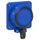 Prise de courant semi-encastrée PCE 20351-8b IP68 bleu