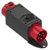 Adaptateur CEE 32 A, 16 A 5 pôles PCE 9436432 400 V rouge, noir 1 pc(s)