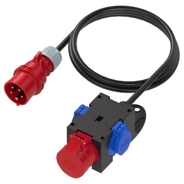 Répartiteur de courant CEE PCE 9430715 Répartiteur CEE 16A, 1.5 m H07RN-F 5G1,5 mm² IP44