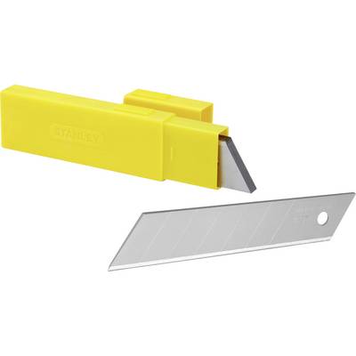 Boîte jaune avec ouvre-lame et lame de rechange amovible, conçue pour les travaux artisanaux et les tâches de coupe.