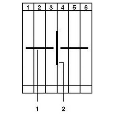 Diagramme d'accord de guitare en forme de 'A' ; positionnez les doigts sur les cordes : index à la frette 2 pour les cordes 4, 3 et 2. Jouez à partir de la 5e corde.