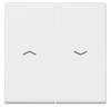 Interrupteur / bouton-poussoir pour stores Jung A595PWW blanc-alpin
