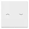 Interrupteur / bouton-poussoir pour stores Jung A595PWW blanc-alpin