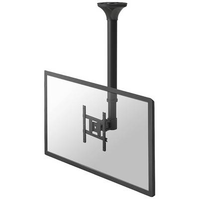 Support de moniteur fixé au plafond. Le support est réglable en hauteur et maintient l'écran de manière sécurisée.