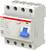 Un disjoncteur différentiel ABB, modèle F204 A, 40A, 400V, avec bouton de test bleu. Adapté pour la protection des installations électriques.