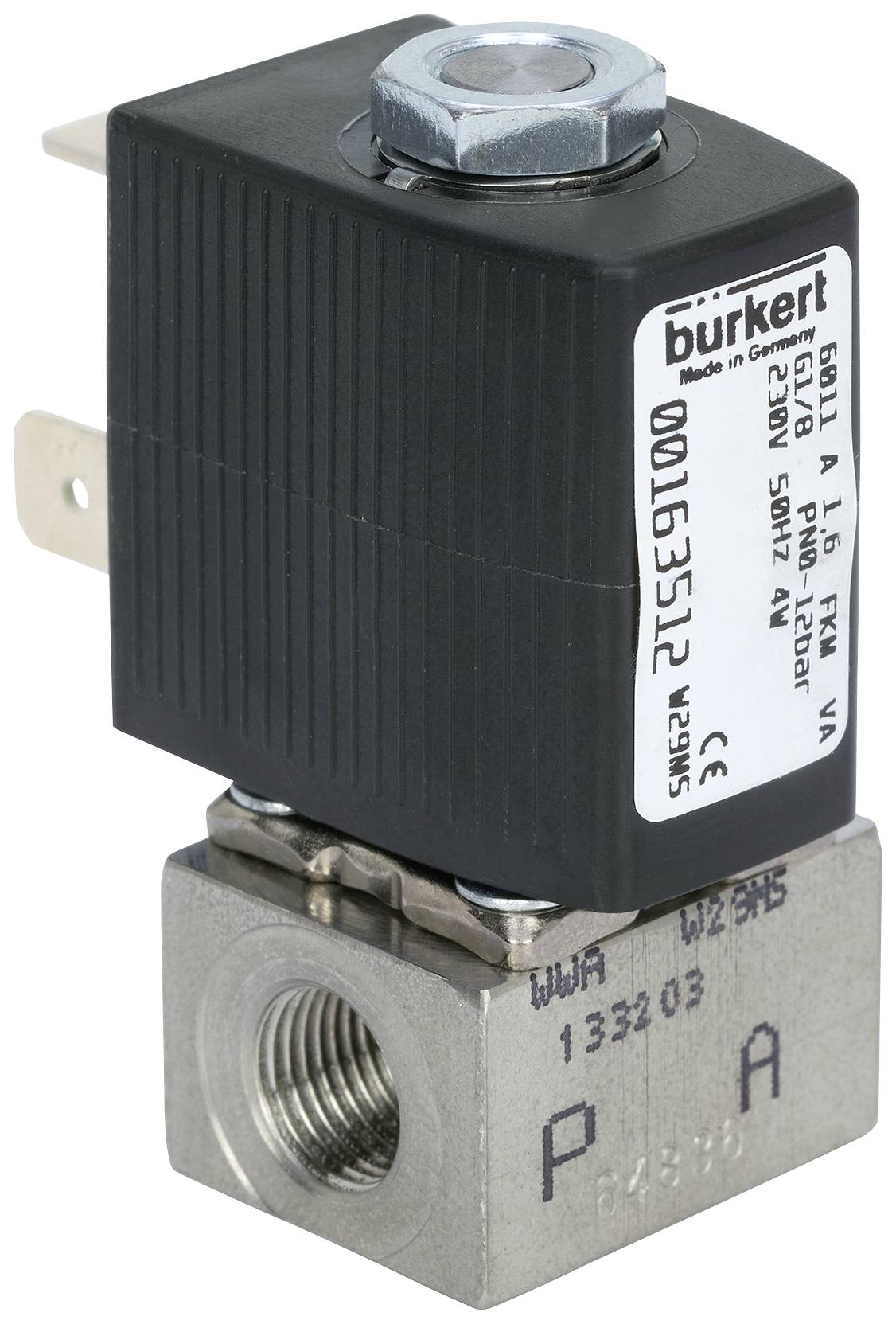 Bürkert Vanne à commande directe 134114 6011 230 V/AC manchon G 1/8 Largeur nominale (détails) 2.4 mm 1 pc(s)