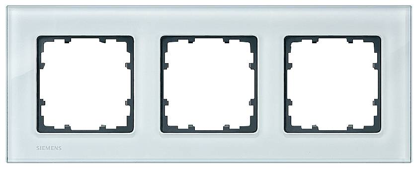Cadre Siemens 5TG1203 Delta verre satiné
