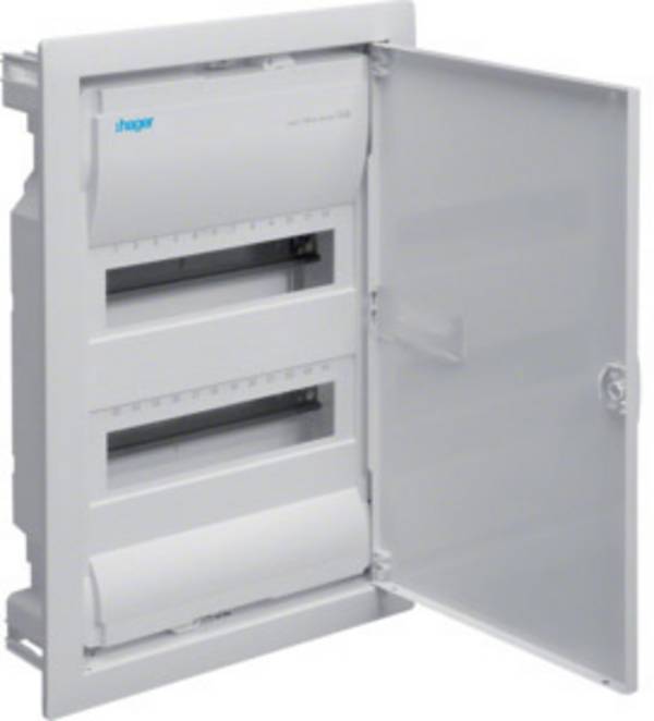 Hager VU24NC VU24NC Armoire de distribution encastré Nombre de divisions = 24 Nbr de rangées = 2