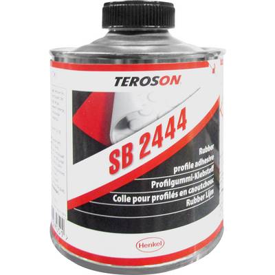 'TEROSON SB 2444' Boîte de colle pour caoutchouc profilé de Henkel. Contient des instructions d'utilisation dans plusieurs langues.