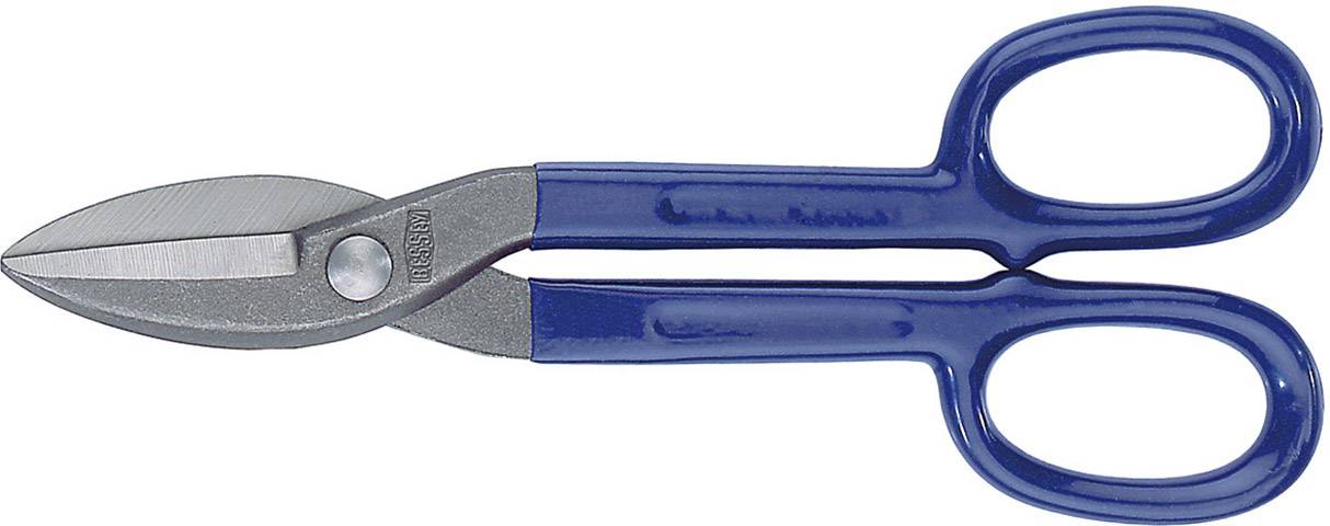 Une cisaille robuste avec des poignées bleues, adaptée pour couper du métal ou des matériaux épais.