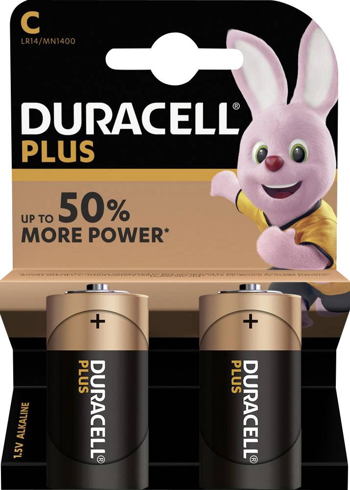 Pile LR14 (C) Duracell Plus LR14 MN1400 alcaline(s) 1.5 V 2 pc(s