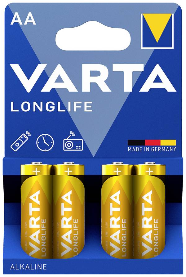 Varta LONGLIFE AA Bli 4 Pile LR6 (AA) alcaline(s) 2800 mAh 1.5 V 4 pc(s)