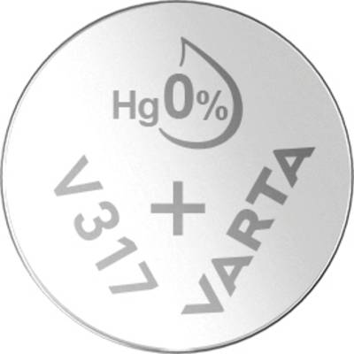 Pile bouton 317 oxyde d'argent Varta 10.5 mAh 1.55 V 1 pc(s)