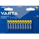Varta LONGLIFE Power AAA Bli 10 Pile LR3 (AAA) alcaline(s) 1.26 Ah 1.5 V 10 pc(s)