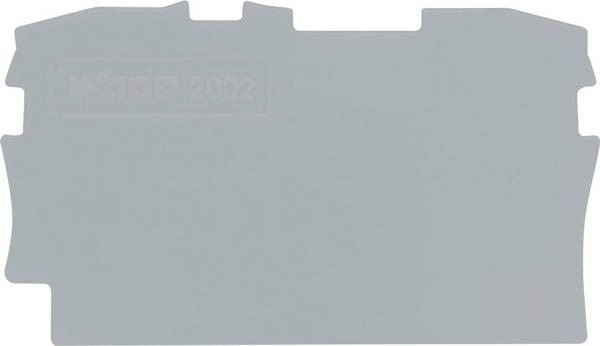 Plaque d'extrémité et intermédiaire WAGO 2002-1291 100 pc(s)