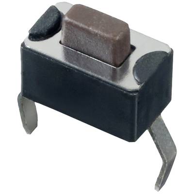 Un petit interrupteur électrique rectangulaire noir avec des bornes métalliques, souvent utilisé pour commander des appareils électriques.