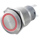 Bouton-poussoir antivandalisme TRU COMPONENTS LAS1-AGQ-22E, RD 701311 250 V/AC 5 A 2 x On/(On) IP67 à rappel 1 pc(s)