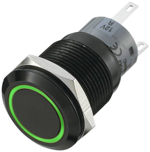 Bouton-poussoir antivandalisme TRU COMPONENTS LAS1-AGQ-11E/G 702211 250 V/AC 5 A 1 x Off/(On) IP67 à rappel 1 pc(s)