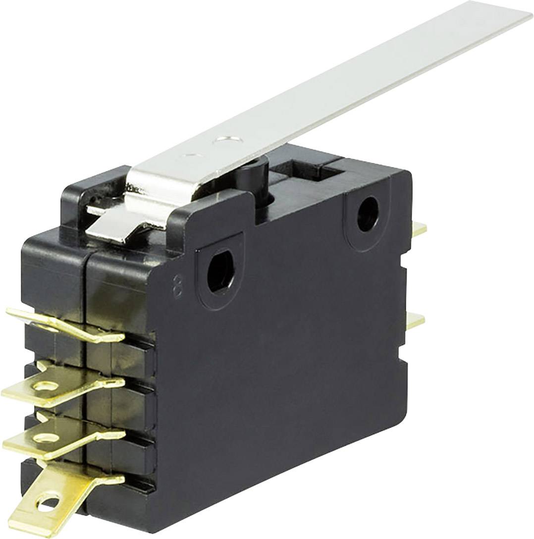 ZF E19-00H Microrupteur E19-00H 250 V/AC 15 A 2 x On/(On) à rappel 1 pc(s)