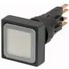 Eaton 086262 Q25LT-WS Bouton-poussoir plat, réinitialisable, illuminable, collerette plastique, carré poussoir blanc 1 pc(s) Piece