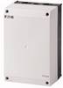 Eaton 206897 pour plaques de montage (L x l x H) 125 x 160 x 240 mm NOT-AUS gris clair (RAL 7035), noir (RAL 9005) 1 pc(s)