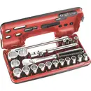 Facom Jeu de clés à douille métrique 1/2" (12.5 mm) 21 pièces SL.DBOX112PB