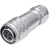 Connecteur de câble circulaire femelle, droit Ø 12 4 pôles 200 V/AC 5 A IP67 Push-Pull Weipu SF1210/S4 I