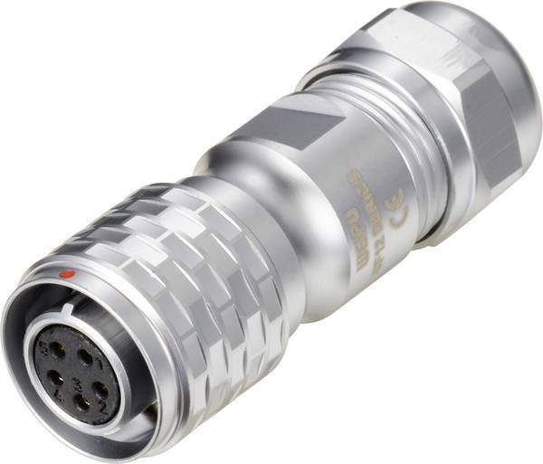 Connecteur de câble circulaire femelle, droit Ø 12 5 pôles 180 V/AC 5 A IP67 Push-Pull Weipu SF1210/S5 II