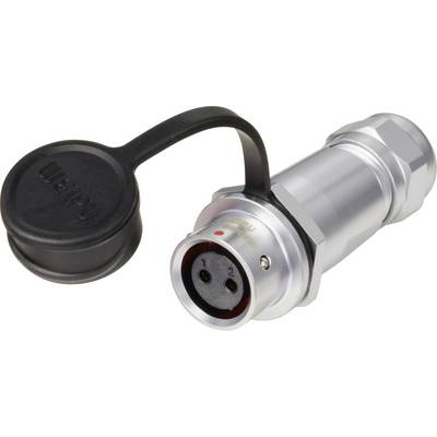 circulaire femelle, droit Ø 12 2 pôles 250 V/AC 13 A IP67 Push-Pull Weipu SF1211/S2 I-0