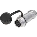 circulaire femelle, droit Ø 12 4 pôles 200 V/AC 5 A IP67 Push-Pull Weipu SF1211/S4 I