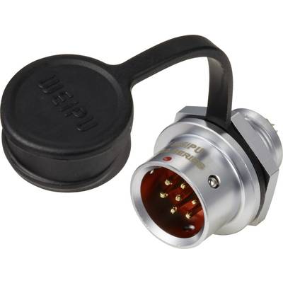 circulaire mâle, droit Ø 12 7 pôles 125 V/AC 5 A IP67 Push-Pull Weipu SF1212/P7-0