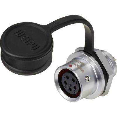 circulaire femelle, droit Ø 12 5 pôles 180 V/AC 5 A IP67 Push-Pull Weipu SF1212/S5-0