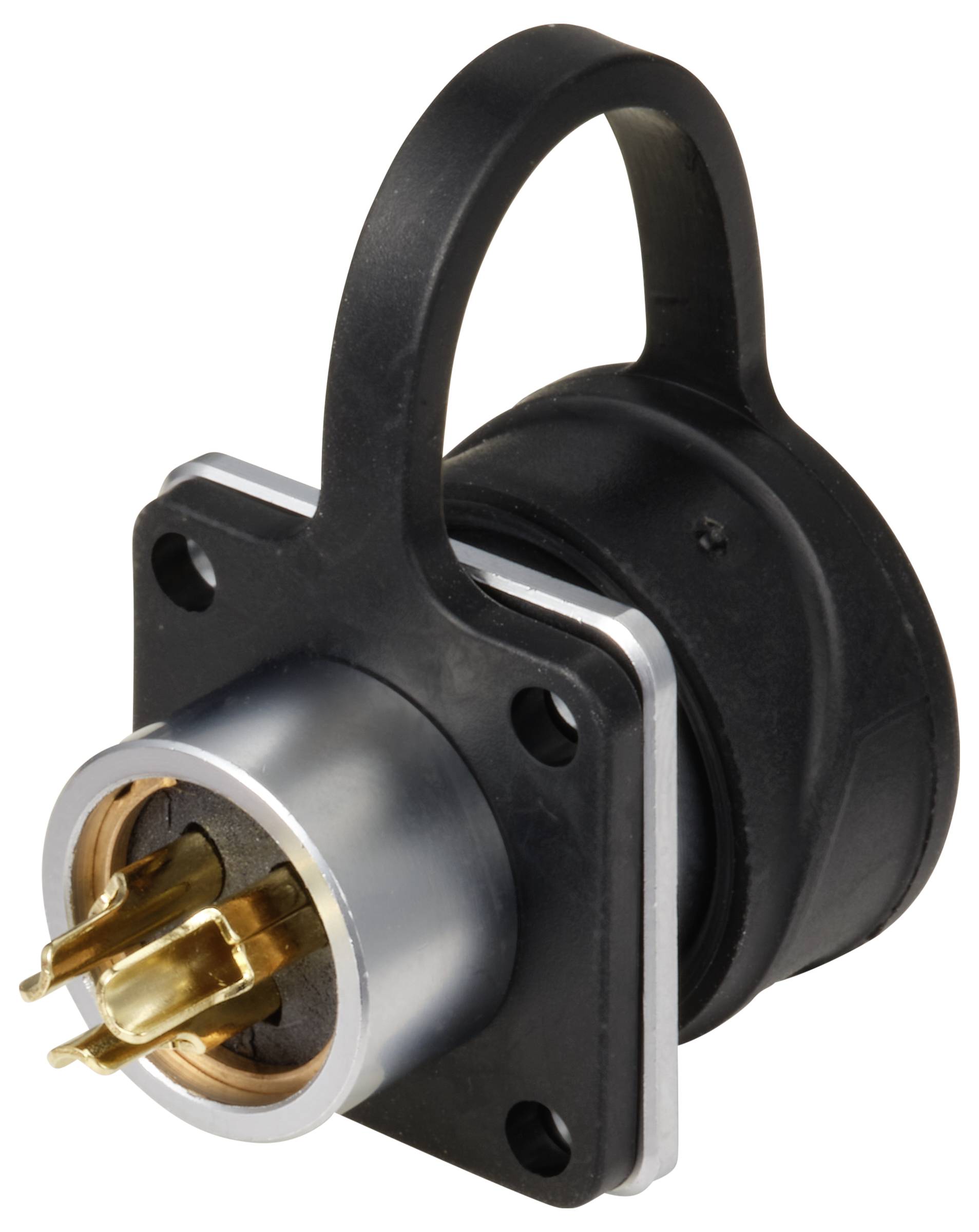 Embase à bride circulaire mâle, droit Ø 12 3 pôles 250 V/AC 13 A IP67 Push-Pull Weipu SF1213/P3-1