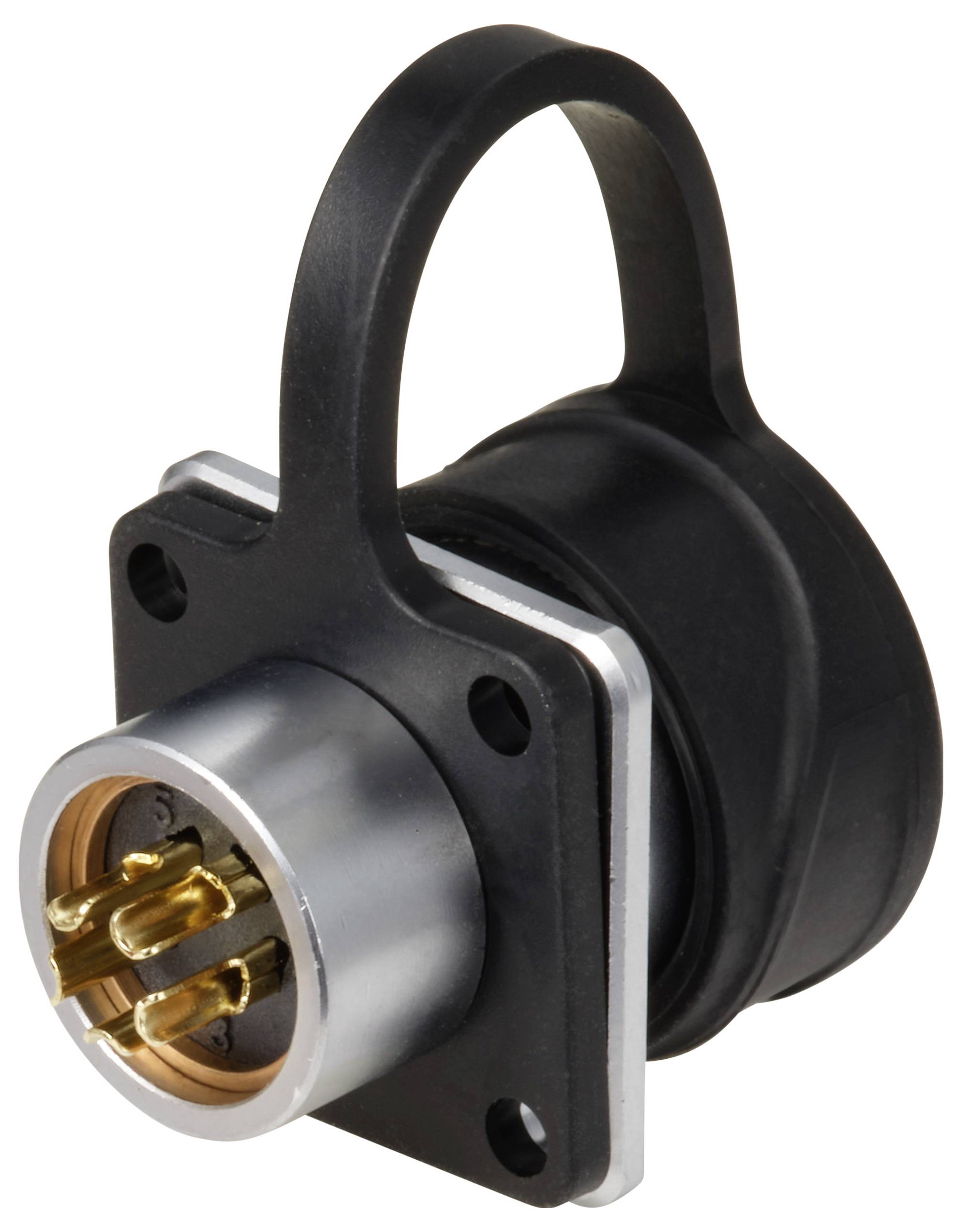 Embase à bride circulaire mâle, droit Ø 12 5 pôles 180 V/AC 5 A IP67 Push-Pull Weipu SF1213/P5-2