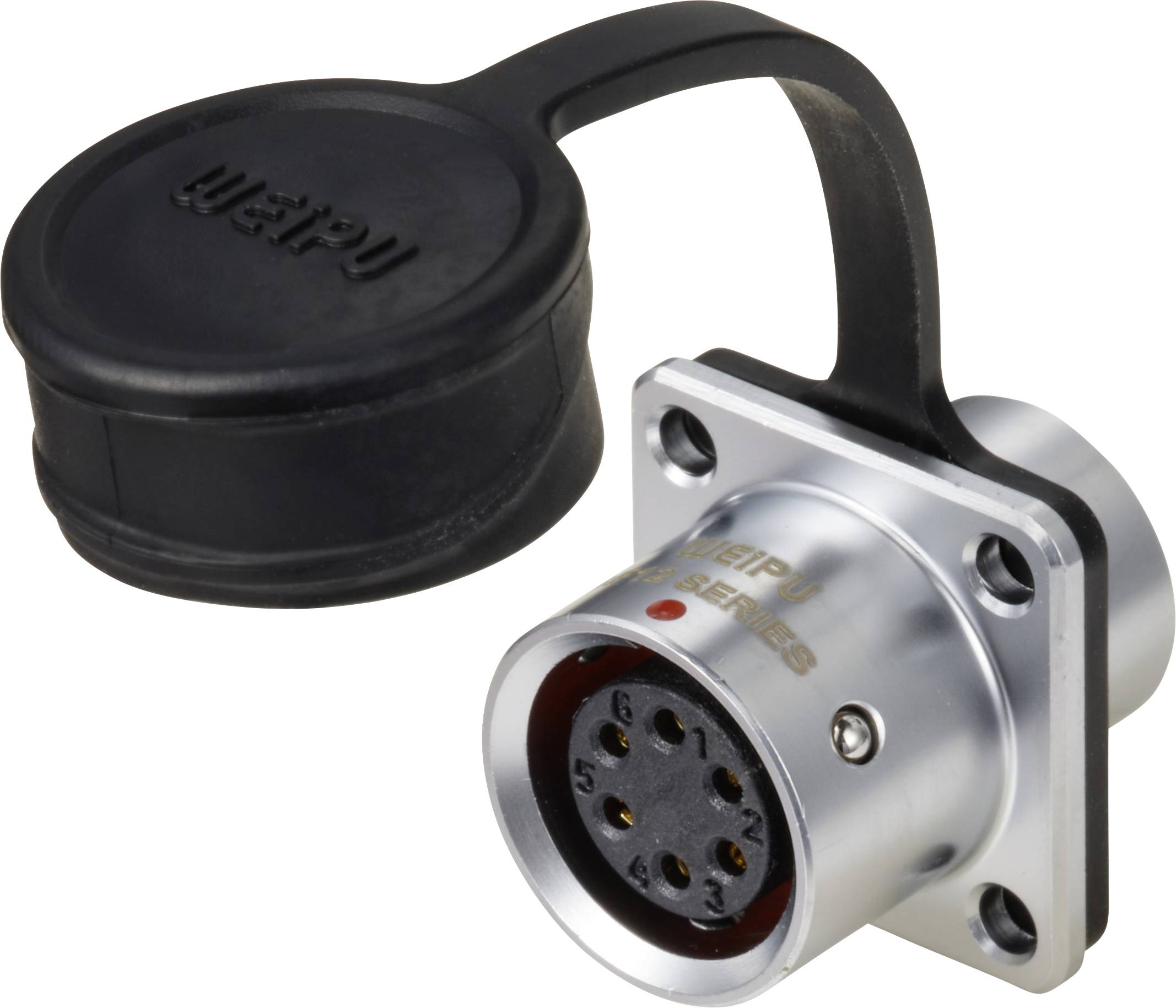 circulaire femelle, droit Ø 12 6 pôles 125 V/AC 5 A IP67 Push-Pull Weipu SF1213/S6-0