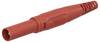 Fiche mâle de laboratoire mâle, droit Ø de la broche: 4 mm rouge Stäubli XL-410 1 pc(s)