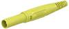 Fiche banane mâle de sécurité Ø de la broche: 4 mm Stäubli XL-410 66.9196-24 jaune 1 pc(s)