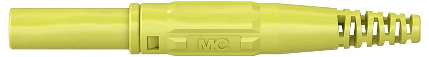 Fiche banane mâle de sécurité Ø de la broche: 4 mm Stäubli XL-410 66.9196-24 jaune 1 pc(s)-2