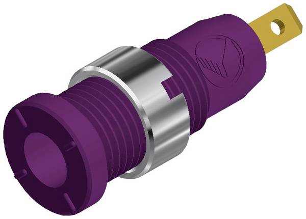 Douille banane Ø de la broche: 2 mm Hirschmann Test & Measurement MSEB 2610 F 2,8 Au 975455709 violet 1 pc(s)