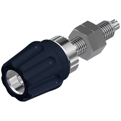 Raccord à vis métallique avec bouton rotatif, adapté aux connexions de tuyauterie ou aux composants mécaniques, structure de poignée isolée.