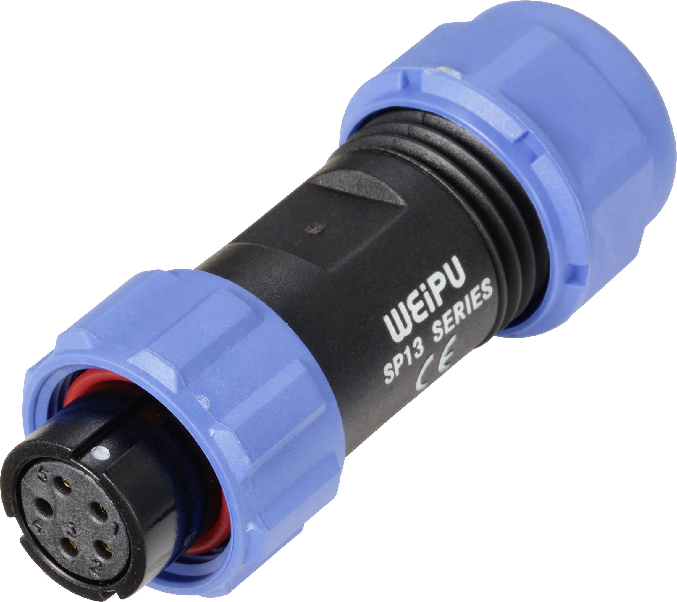 connecteur de cable femelle, droit 5 pôles 5 A 180 V/AC IP68 Weipu SP1310 / S 5 II-0