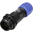 Connecteur de câble mâle, droit In Line pôles 5 A 200 V/AC IP68 Weipu SP1311 / P 4 I